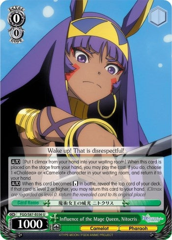 Influence of the Mage Queen Nitocris (87036) [FGO/S87] - Weiss Schwarz Single