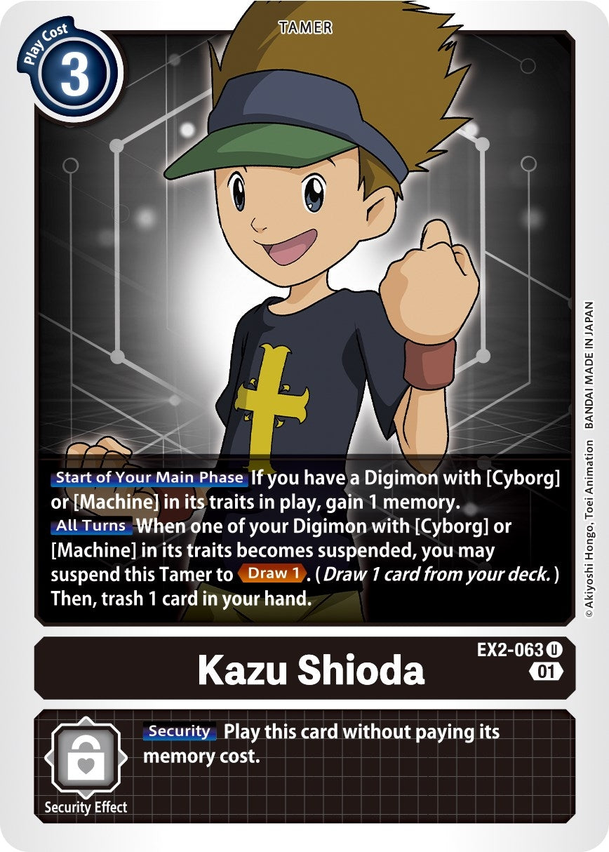 Kazu Shioda (2063) [EX02] - Digimon Card Game Single