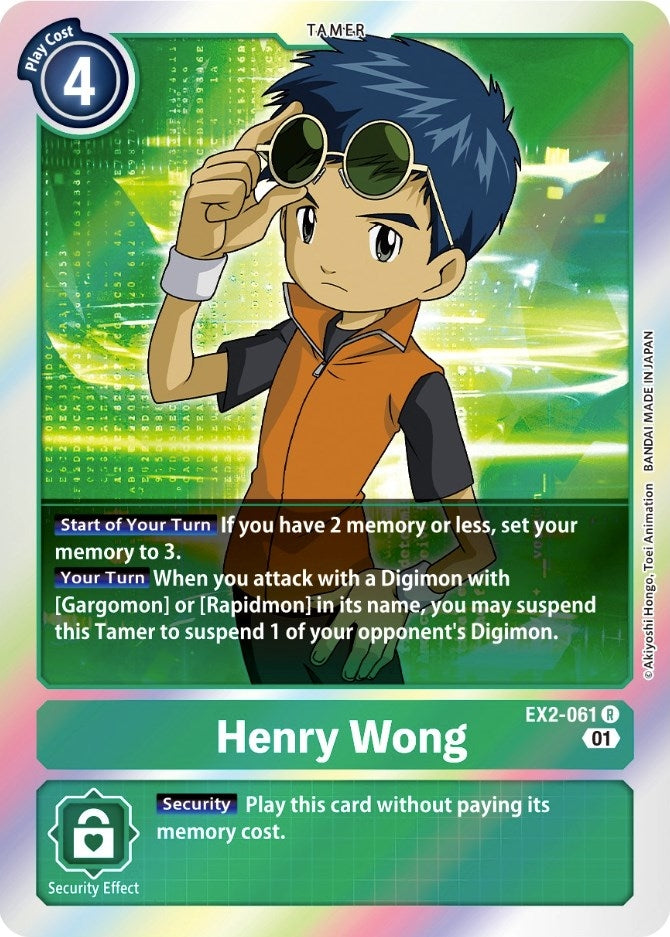 Henry Wong (2061) [EX02] - Digimon Card Game Single
