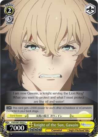 Knight of the Sun Gawain (87022) [FGO/S87] - Weiss Schwarz Single