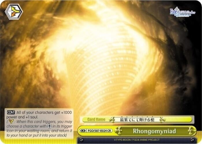 Rhongomyniad (87024) [FGO/S87] - Weiss Schwarz Single