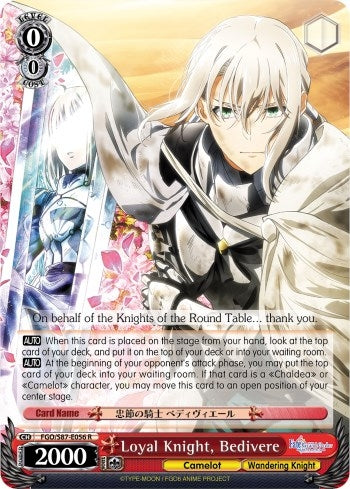 Loyal Knight Bedivere (87056) [FGO/S87] - Weiss Schwarz Single