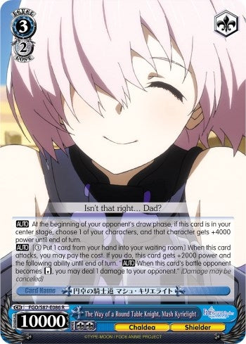 The Way of a Round Table Knight Mash Kyrielight (87086) [FGO/S87] - Weiss Schwarz Single