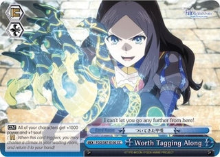 Worth Tagging Along (87100) [FGO/S87] - Weiss Schwarz Single