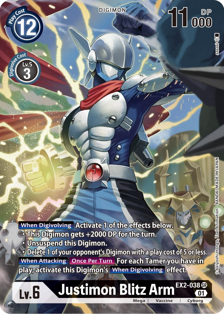 Justimon Blitz Arm (Alternate Art) (2038) [EX02] - Digimon Card Game Single