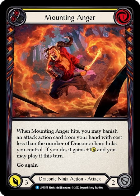 Mounting Anger (Yellow) (55) [UPR] - Flesh and Blood TCG Single