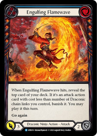 Engulfing Flamewave (Blue) (53) [UPR] - Flesh and Blood TCG Single