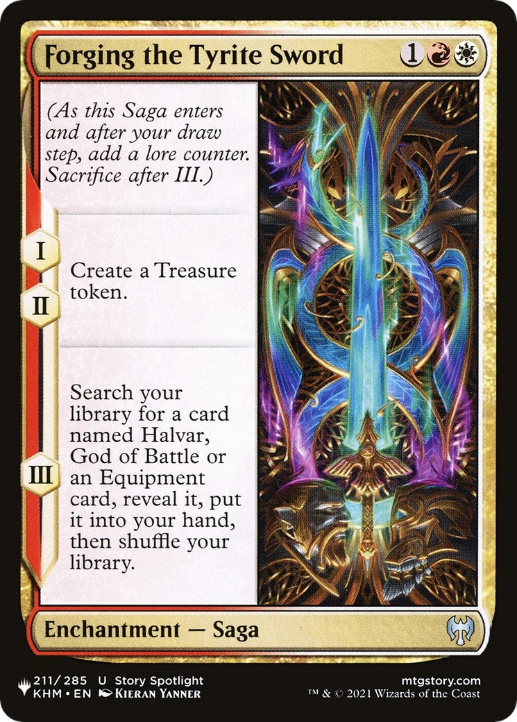 Forging the Tyrite Sword (211) [LIST] - MTG Single
