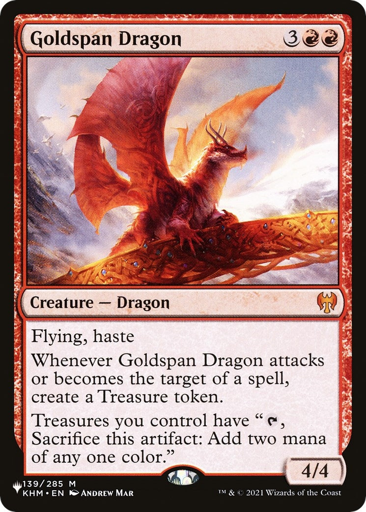 Goldspan Dragon (139) [LIST] - MTG Single