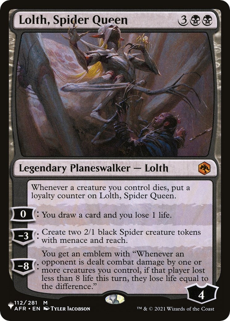Lolth Spider Queen (112) [LIST] - MTG Single