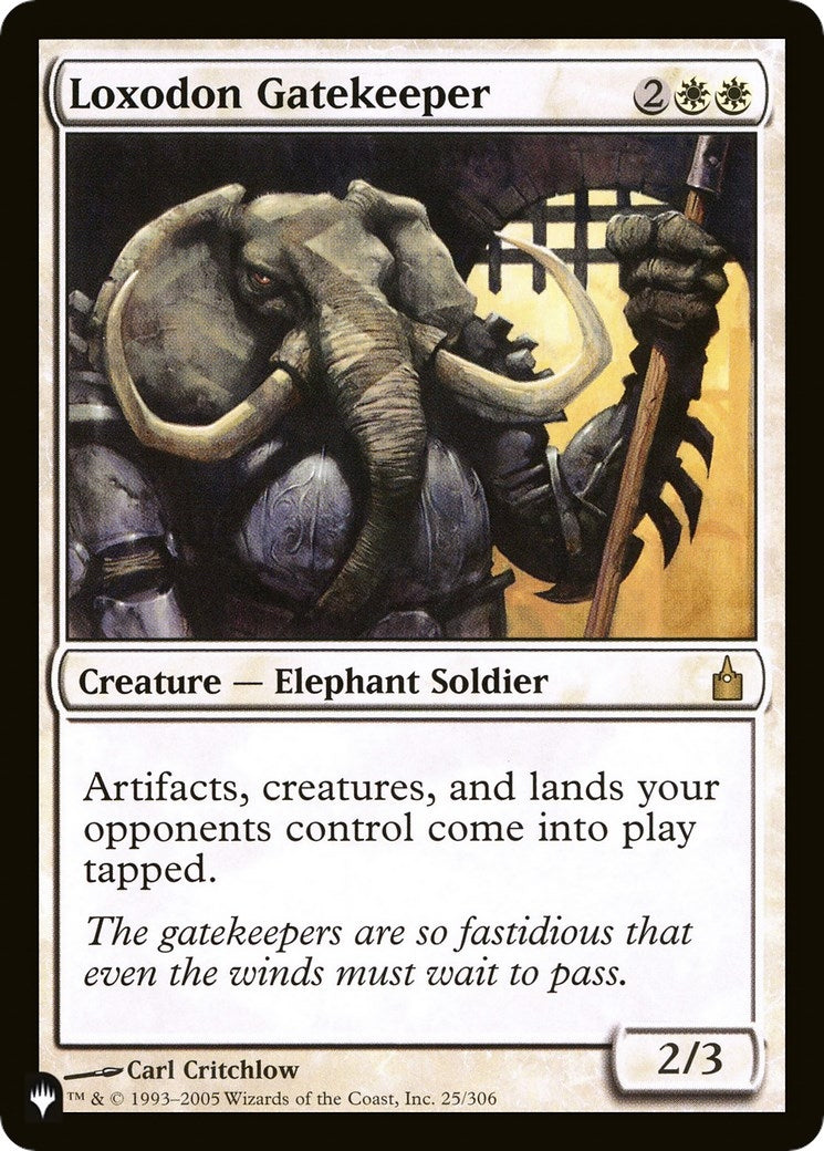Loxodon Gatekeeper (25) [LIST] - MTG Single