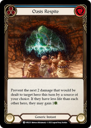 Oasis Respite (Blue) (223) [UPR] - Flesh and Blood TCG Single