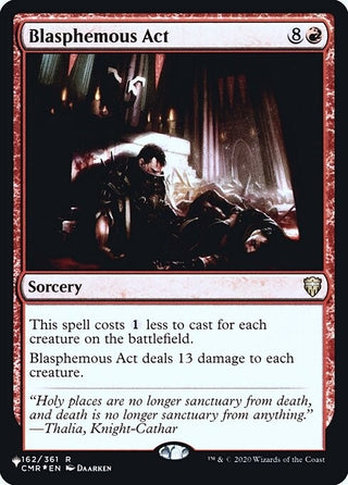 Blasphemous Act (162) [LIST] - MTG Single