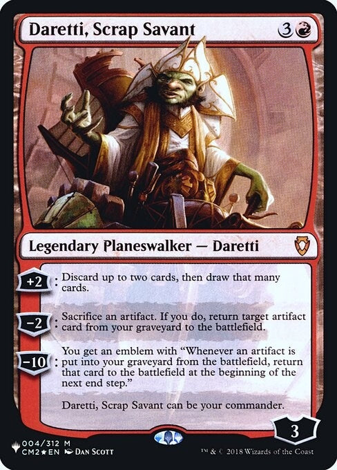 Daretti Scrap Savant (CM2) (4) [LIST] - MTG Single