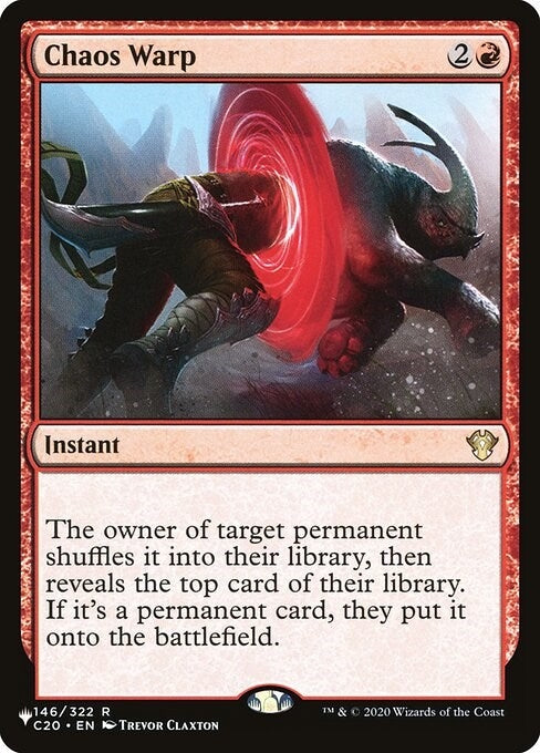 Chaos Warp (C20) (146) [LIST] - MTG Single