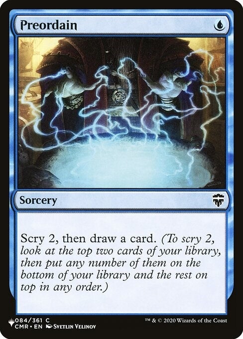 Preordain (CMR) (84) [LIST] - MTG Single