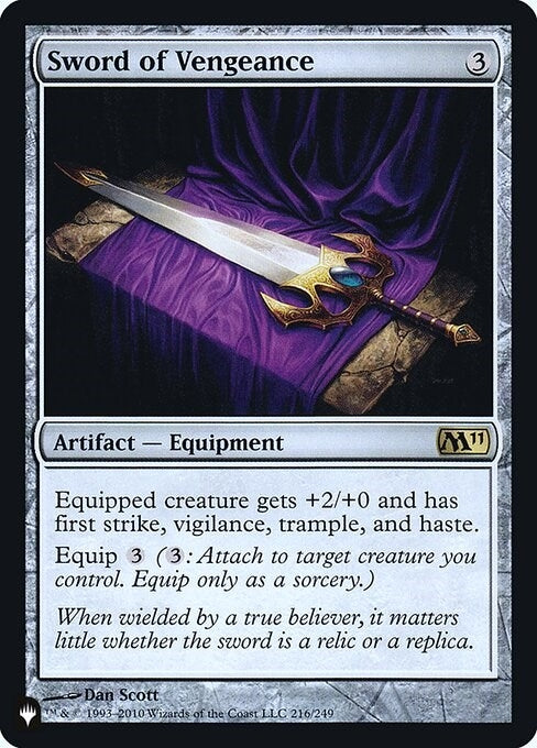Sword of Vengeance (216) [LIST] - MTG Single