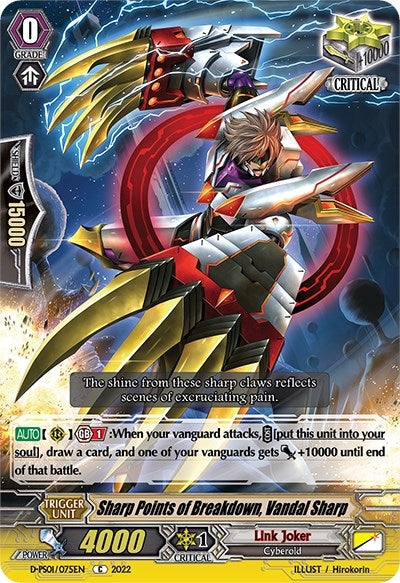 Sharp Points of Breakdown Vandal Sharp (1075) [D-PS01] - Cardfight Vanguard Single