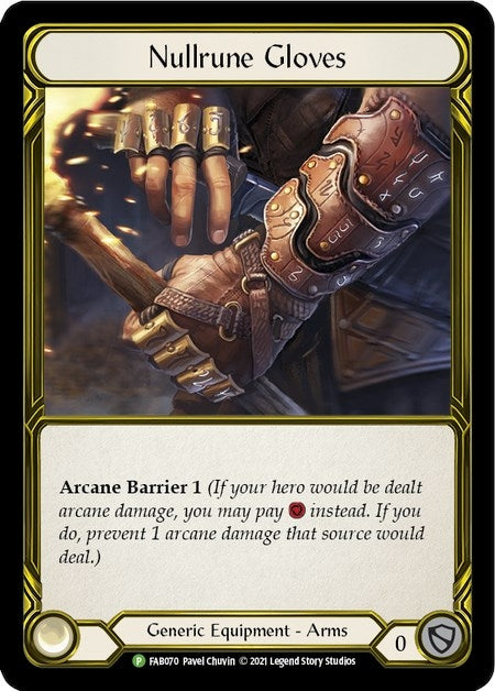 Nullrune Gloves (Golden) (70) [PR] - Flesh and Blood TCG Single