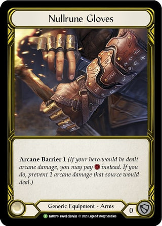 Nullrune Gloves (Golden) (70) [PR] - Flesh and Blood TCG Single