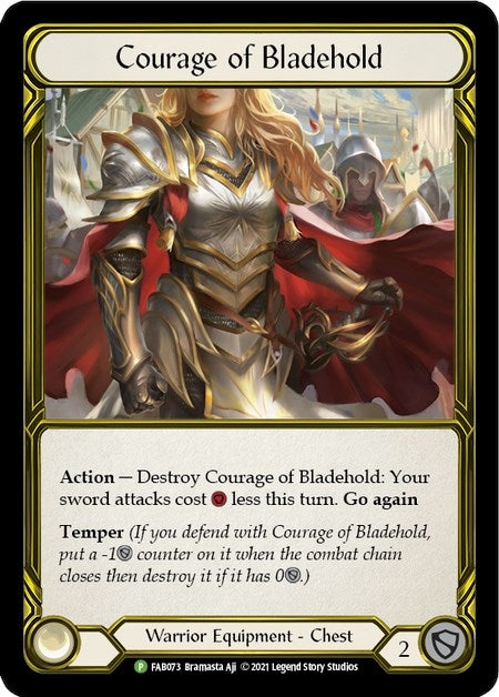 Courage of Bladehold (Golden) (73) [PR] - Flesh and Blood TCG Single