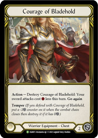 Courage of Bladehold (Golden) (73) [PR] - Flesh and Blood TCG Single