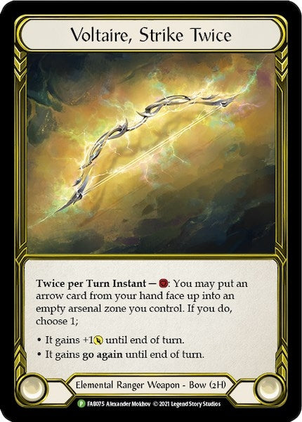 Image for Voltaire, Strike Twice (Golden) - FAB075 (FAB075) - Flesh and Blood TCG