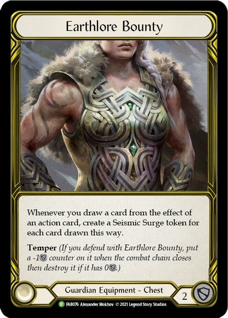 Earthlore Bounty (Golden) (76) [PR] - Flesh and Blood TCG Single