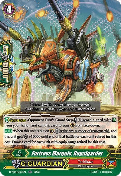 Fortress Marquis Regalgarder (1033) [D-PS01] - Cardfight Vanguard Single