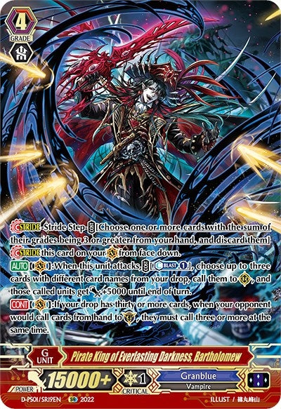 Pirate King of Everlasting Darkness Bartholomew (SR) (119) [D-PS01] - Cardfight Vanguard Single