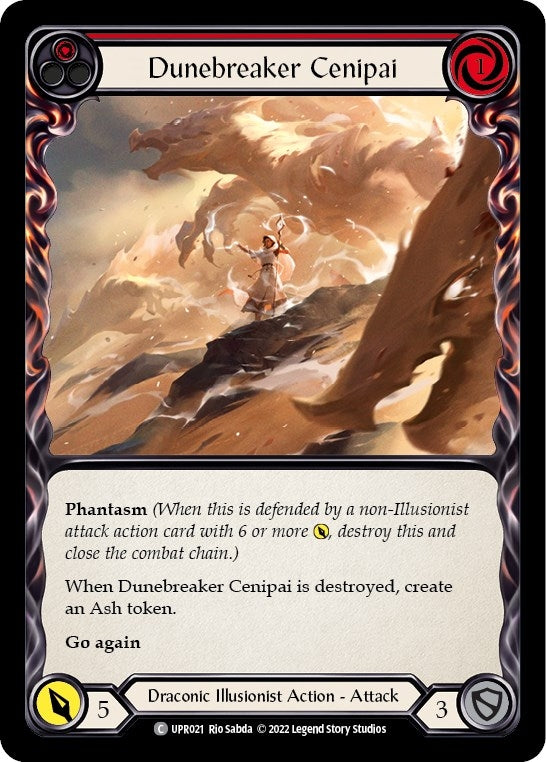 Dunebreaker Cenipai (Red) (21) [UPR] - Flesh and Blood TCG Single