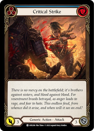 Critical Strike (Blue) (208) [UPR] - Flesh and Blood TCG Single