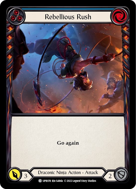 Rebellious Rush (Blue) (74) [UPR] - Flesh and Blood TCG Single