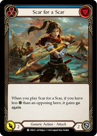 Scar for a Scar (Blue) (211) [UPR] - Flesh and Blood TCG Single