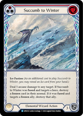 Succumb to Winter (Red) (110) [UPR] - Flesh and Blood TCG Single