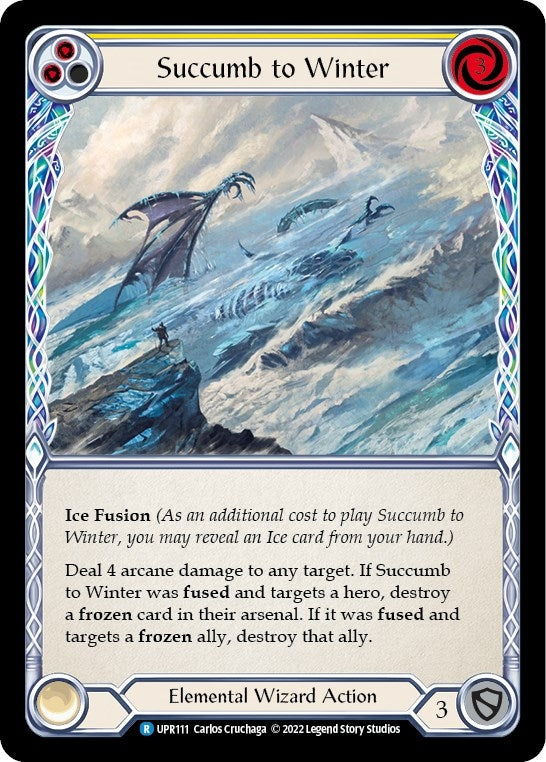 Succumb to Winter (Yellow) (111) [UPR] - Flesh and Blood TCG Single