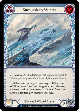 Succumb to Winter (Blue) (112) [UPR] - Flesh and Blood TCG Single
