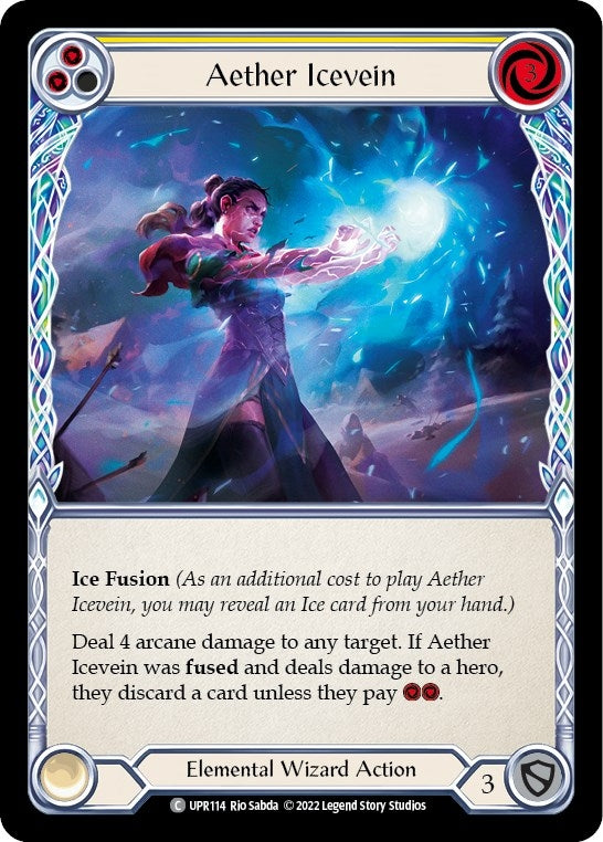 Aether Icevein (Yellow) (114) [UPR] - Flesh and Blood TCG Single