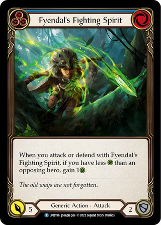 Fyendal’s Fighting Spirit (Blue) (196) [UPR] - Flesh and Blood TCG Single