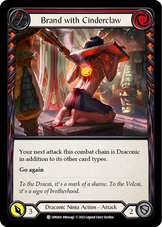 Brand with Cinderclaw (Red) (60) [UPR] - Flesh and Blood TCG Single