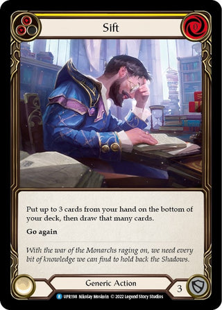 Sift (Yellow) (198) [UPR] - Flesh and Blood TCG Single