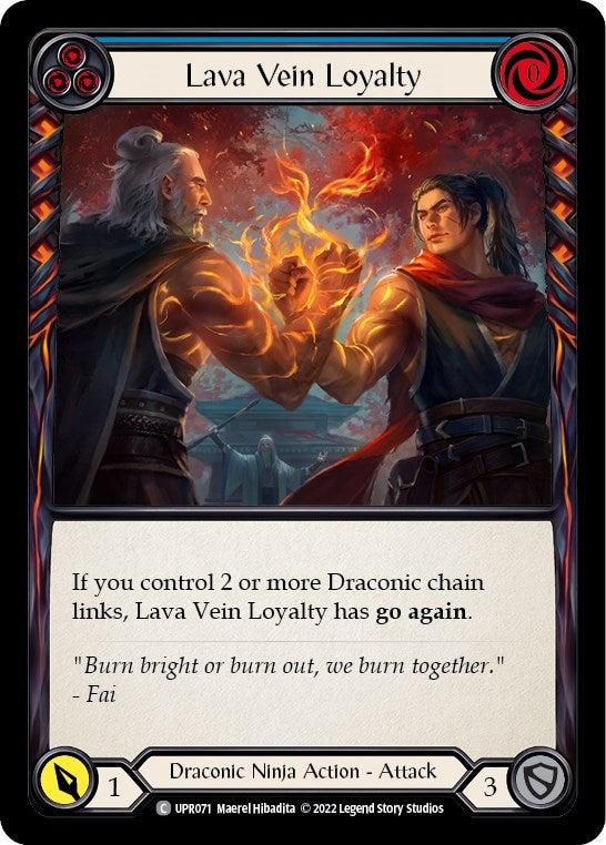 Lava Vein Loyalty (Blue) (71) [UPR] - Flesh and Blood TCG Single