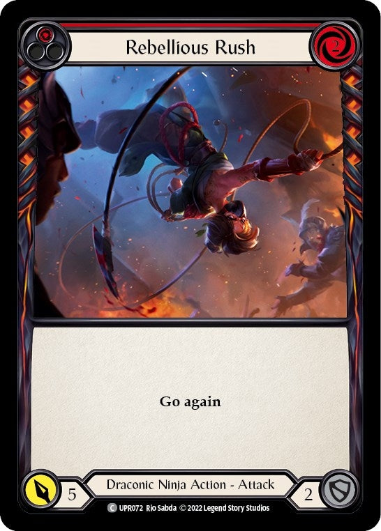 Rebellious Rush (Red) (72) [UPR] - Flesh and Blood TCG Single