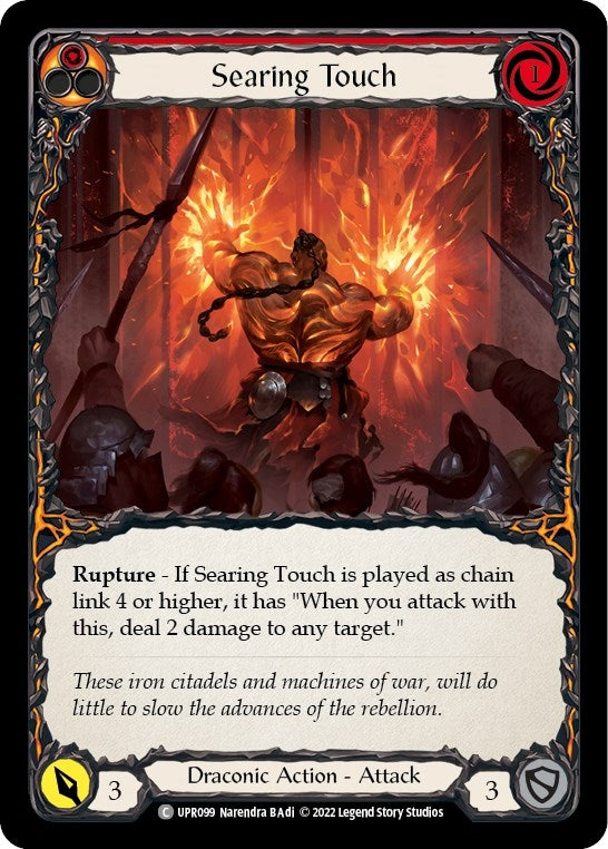Searing Touch (99) [UPR] - Flesh and Blood TCG Single
