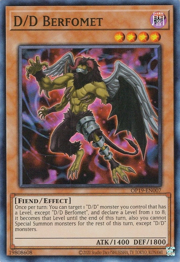 D/D Berfomet (19007) (OP19) - YuGiOh Single