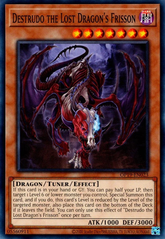 Destrudo the Lost Dragon’s Frisson (19023) (OP19) - YuGiOh Single