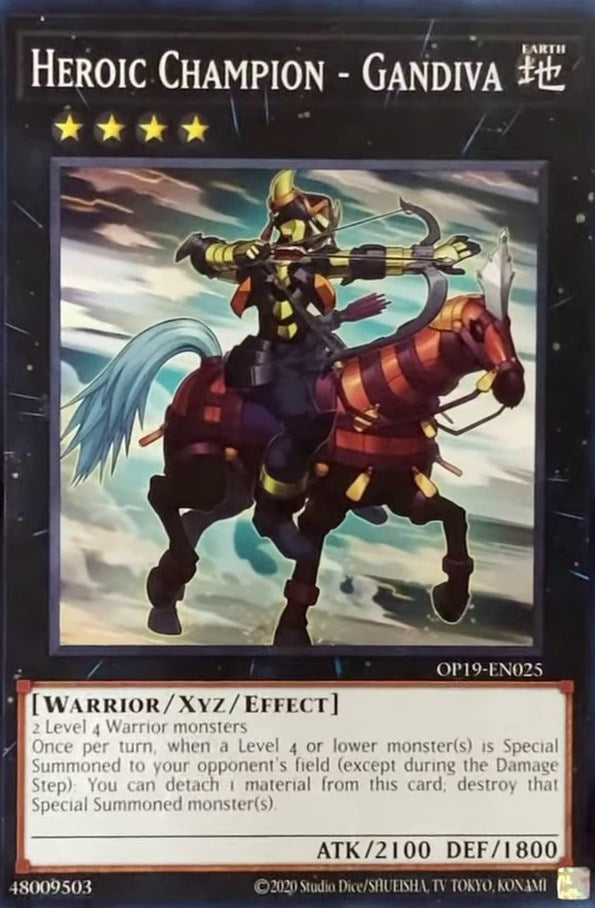 Heroic Champion - Gandiva (19025) (OP19) - YuGiOh Single