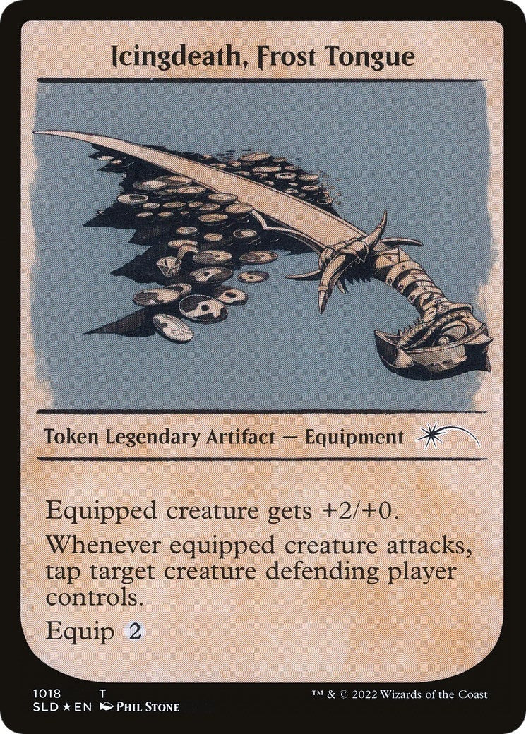 Icingdeath Frost Tongue Token (Showcase) (0) [SLD] - MTG Single