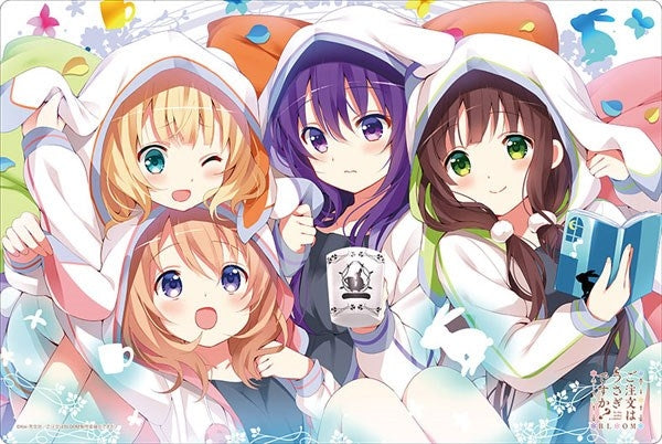 Bushiroad Rubber Mat Collection V2 Vol.289 Is the order a rabbit? BLOOM - Cocoa Syaro Rize Chiya (2289) - Playmats