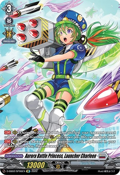 Aurora Battle Princess Launcher Charleen (SP) (206) [D-SS02] - Cardfight Vanguard Single
